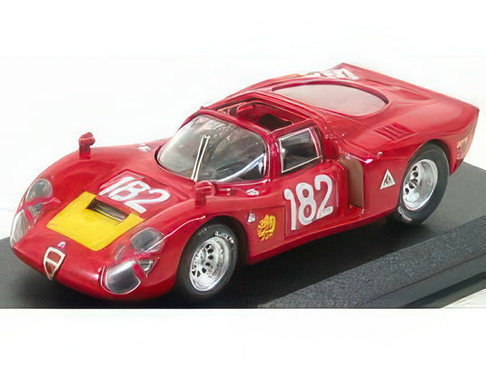 ALFA ROMEO 33.2 SPIDER TARGA FLORIO N 182 BAGH. 1968 RED/Best-Model 1/43ミニカー