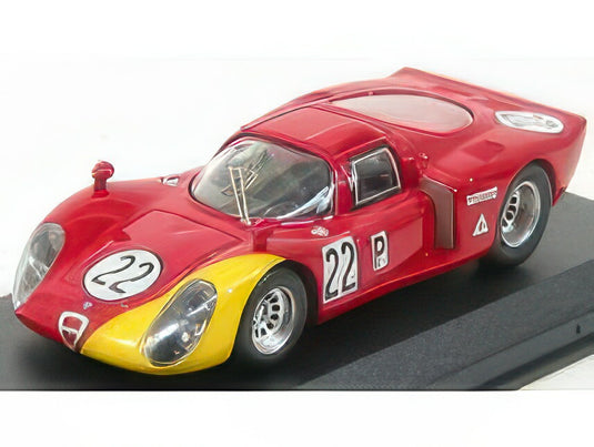 ALFA ROMEO 33.2 N22 デイトナ 1968 レッド イエロー/ Best-Model 1/43 ミニカー