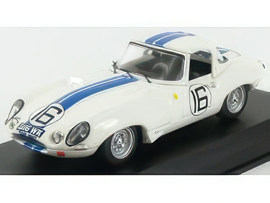 JAGUAR E-TYPE 3.8L TEAM BRIGGS CUNNINGHAM N 16 24h ル・マン 1963 ロイ・サルヴァドーリ ポール・リチャーズ ホワイト ブルー / Best-Model 1/43 ミニカー