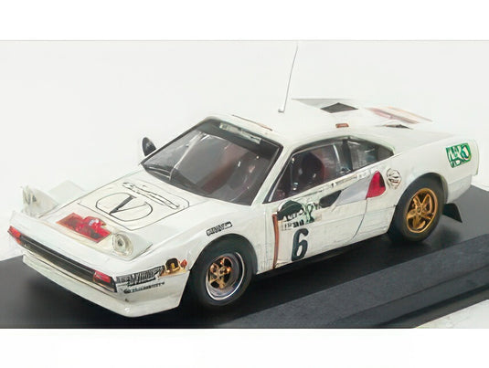 FERRARI 308 GTB N 6 RALLY ELBA 1985 ROGGIA ERCOLANI WHITE/Best-Model 1/43ミニカー