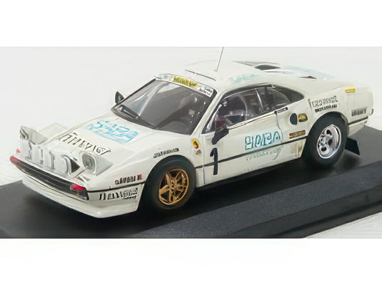 FERRARI 308 GTB RALLY N 1 TARGA FLORIO 1983 TONY RADAELL WHITE/Best-Model 1/43ミニカー