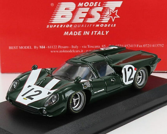 LOLAローラ T70 MKIII ASTON MARTIN 5.0L V8 N 12 24h LE MANS 1967 K IRWIN GREEN / Best-Model 1/43 ミニカー