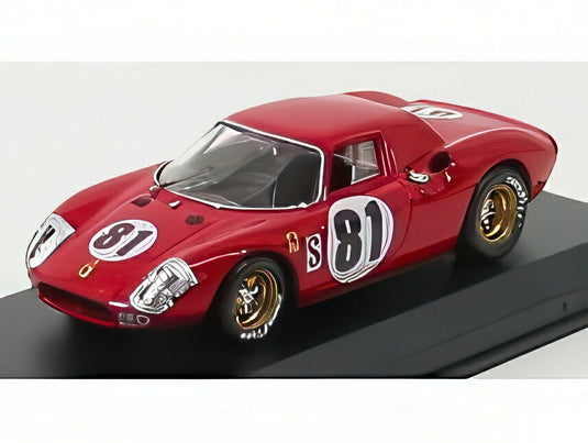 FERRARI 250LM N 81 デイトナ 1968 パイパー グレゴリー レッド/Best-Model 1/43ミニカー