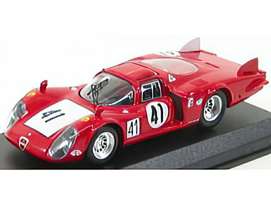 ALFA ROMEO  33.2 LM N 41 24h LE MANS 1968 BAGHETTI  VACCARELLA  RED WHITE/Best-Model 1/43ミニカー
