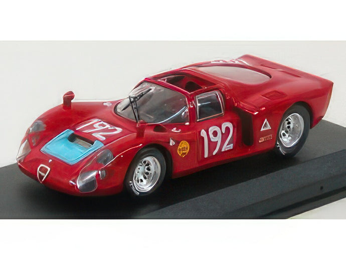 ALFA ROMEO 33.2 SP No.192 タルガフローリオ 1968 BIANCHI CASONI レッド/ Best-Model 1/43 ミニカー