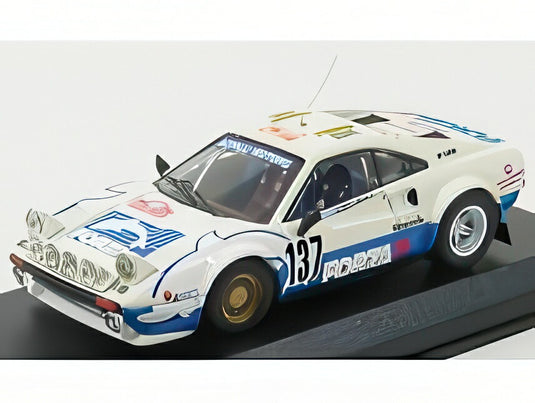 【予約】FERRARI 308 GTB GR #137 ラリーモンテカルロ 1982 ザンボルリーニ/ネネス ホワイト/ブルー / Best-Model 1/43 ミニカー