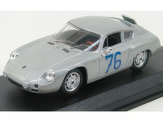 PORSCHE 1600GS ABARTH No.76 タルガフローリオ 1963 A.PUCCI/P.E. STRAHLE シルバー/ Best-Model 1/43 ミニカー