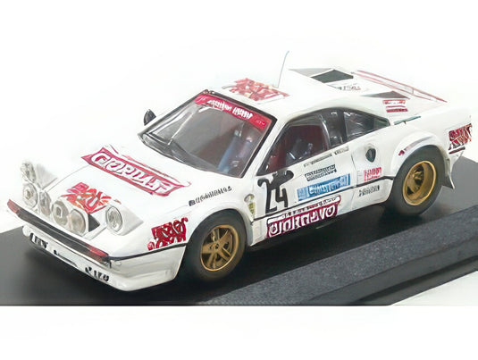 FERRARI 308 GTB GR.4 N 24 RALLY DELLA LUNA 1980 GIORDANO BOLLA WHITE/Best-Model 1/43ミニカー