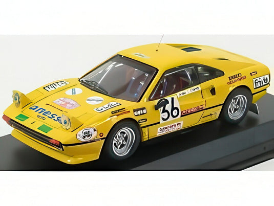 【予約】2026年発売予定FERRARI 308 GTB GR.2 #36 ラリーモンツァ 1983 ファチェッティ/アルティオリ イエロー / Best-Model 1/43 ミニカー