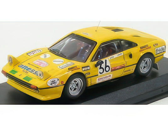 FERRARI 308 GTB GR.2 N 36 RALLY MONZA 1983 FACETTI ARTIOLI YELLOW/Best-Model 1/43ミニカー