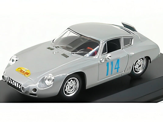 ポルシェ  1600GS アバルト N 114 ツール ド コルス 1960 ブーシェ - メレス - シルバー/ BEST-MODEL 1/43 ミニカー