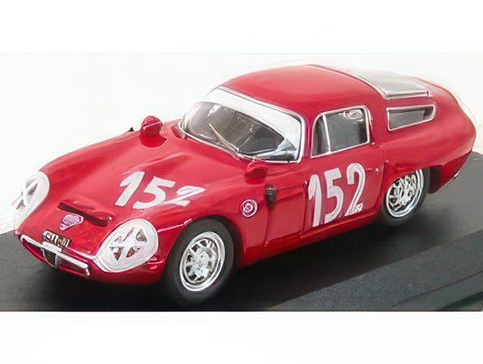 ALFA ROMEO TZ1 N 152 TARGA FLORIO 1970 GIUGNO SUTERA RED/Best-Model 1/43ミニカー