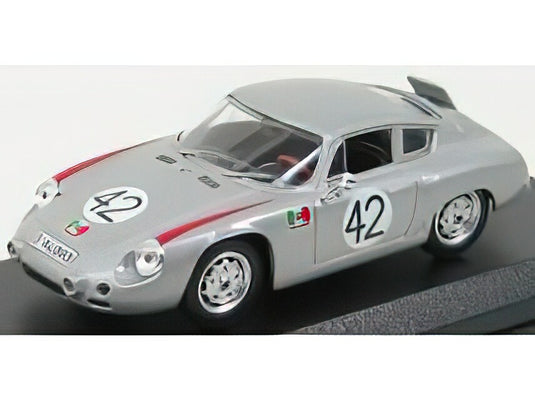 PORSCHE 356B 1600GS CARRERA GTL ABARTH No.42 タルガフローリオ 1962 HERRMANN/LINGE シルバー/ Best-Model 1/43 ミニカー