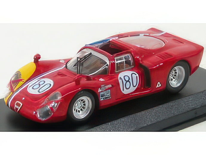 ALFA ROMEO 33.2 AUTODELTA No.180 タルガフローリオ 1968 I.GALLI/N.GIUNTI レッド/ Best-Model 1/43 ミニカー