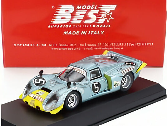 ALFA ROMEO 33.2 N 5 1974 ライトブルー イエロー / Best-Model 1/43 ミニカー
