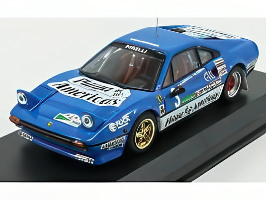 FERRARI 308 GTB N 3 ラリー・エル・コルテ・イングレス 1985 A.ZANINI ライトブルー ホワイト / Best-Model 1/43 ミニカー
