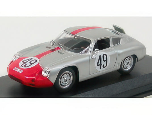 PORSCHE 1600GS ABARTH N 49 SEBRING 1962 STRLE HAHNL SILVER RED/Best-Model 1/43ミニカー
