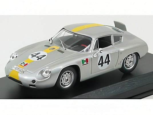 PORSCHE 1600GS ABARTH N 44 タルガフローリオ 1962 コンテ プッチ バース シルバーイエロー/ BEST-MODEL 1/43 ミニカー