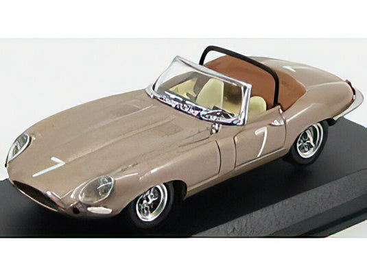 JAGUAR  ETYPE SPIDER N 7 DEL MAR USA 1961 WALLY BARNITZ  BRONZE MET/Best-Model 1/43ミニカー