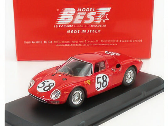 FERRARI 250LM 3.3L V12 TEAM N.A.R.T. N 58 24h LE MANS 1964 J.RINDT D.PIPER RED/Best-Model 1/43ミニカー