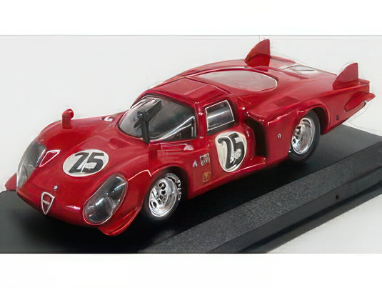 【予約】2026年発売予定ALFA ROMEO 33.2 LM #25 デイトナ 1969 ディボス/シャピュイ/カラバッティスティ レッド / Best-Model 1/43 ミニカー