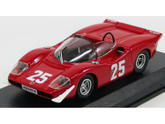 FIAT  ABARTH 2000 N 25 WINNER NURBURGRING 1969 T.HEZEMANS  RED/BEST-MODEL 1/43ミニカー