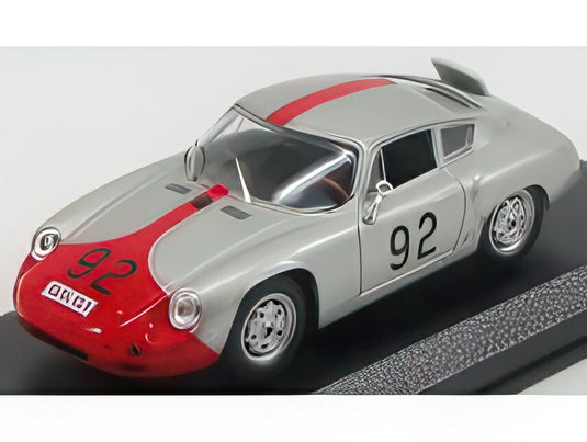 PORSCHE 356 カレラ ABARTH GTL 92号車 6位総合 優勝グランツーリスモ部門 タルガフローリオ 1961 P-E.ストラーレ A.プッチ シルバー レッド/ Best-Model 1/43 9518台限定ミニカー
