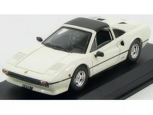 FERRARI 308 GTS BLACK ROOF 1978 WHITE/Best-Model 1/43ミニカー