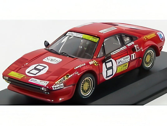 FERRARI 308 GTB クーペ N 8 24h デイトナ 1978 BESENZONI DAL BEN WEVER レッド/ Best-Model 1/43 ミニカー