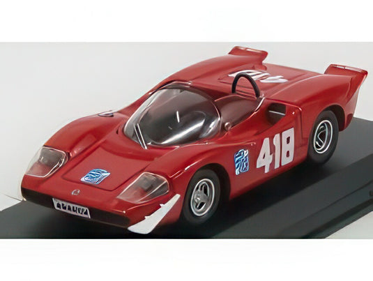 FIAT ABARTH 2000 S 418号車 優勝 トリエステ・オピチーナ 1969 F.ピローネ レッド/ Best-Model 1/43 ミニカー
