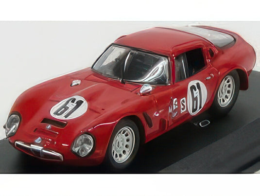 ALFA ROMEO TZ2 COUPE N 61 SEBRING 1966 T.ZECCOLI RED/Best-Model 1/43ミニカー