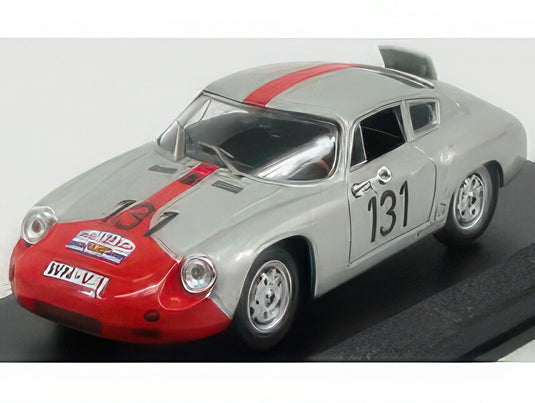 PORSCHE ABARTH N 131 TOUR DE FRANCE 1961 WALTER STRAHLE SILVER RED/Best-Model 1/43ミニカー