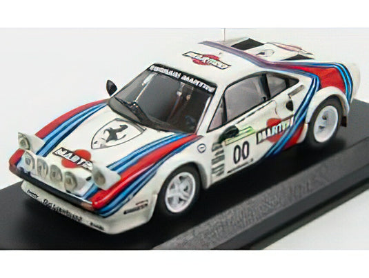 FERRARIフェラーリ 308 GTB COUPE MARTINI TEAM MAKELA AUTO TUNING (night version) N 00 HISTORY RALLY FINLANDIA 2009  WHITE/BEST-MODEL 1/43ミニカー