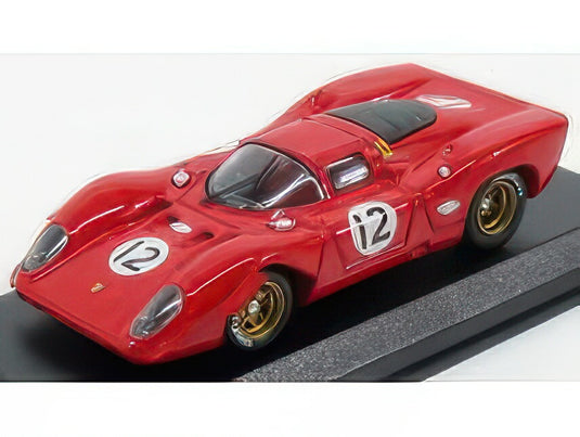 FERRARI 312P COUPE N 12 BRIDGEHAMPTON 1969 P.RODRIGUEZ RED/Best-Model 1/43ミニカー