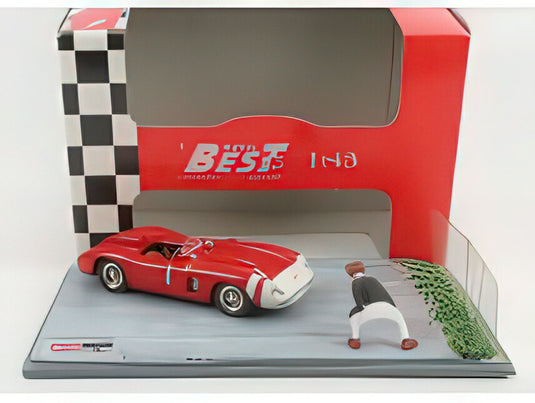 FERRARI  860 MONZA N 1 NURBURGRING 1965 JUAN MANUEL FANGIO  RED WHITE/Best-Model 1/43ミニカー