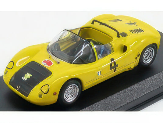 FIAT ABARTH 1000SP SPIDER N 4 BASSANOMONTEGRAPPA 1970 M.BALDO YELLOW BLACK/Best-Model 1/43ミニカー