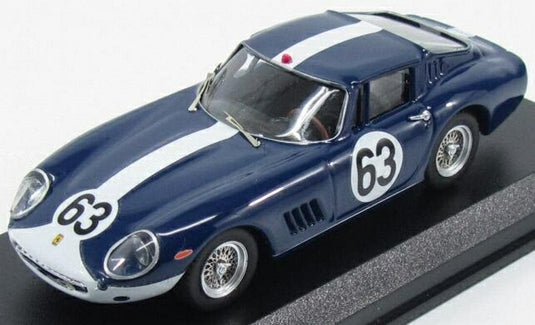 Ferrariフェラーリ 275 GTB/4 Coupeクーペ 1967 No.63 Spaスパ Vestey Gaspar Blue Whiteブルーホワイト / Best-Model 1/43 ミニカー