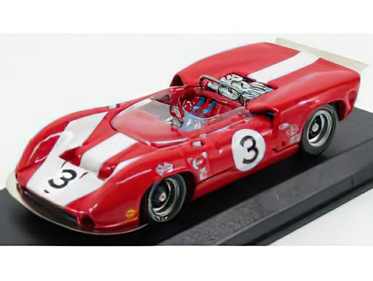 【予約】2026年発売予定LOLA T70 MK2 スパイダー #3 カンナム サン・ジョビト優勝 1966 J.サーティース レッド / Best-Model 1/43 ミニカー