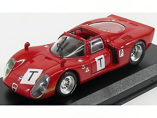 ALFA ROMEO 33.2 LE MANS テスト 1968 ビアンキ ゼッコーリ グロセリン トロッシュ レッド/Best-Model 1/43ミニカー