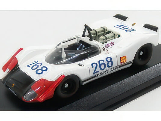 ポルシェ 908/02 N 968 1969年タルガ・フローリオ レッドマン アトウッド ホワイト レッド / Best-Model 1/43 ミニカー