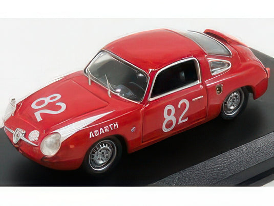 FIAT 850 ABARTH ZAGATO N 82 WINNER 500km NURBURGRING 1960 CASTELLINA VINATIER RED WHITE/Best-Model 1/43ミニカー