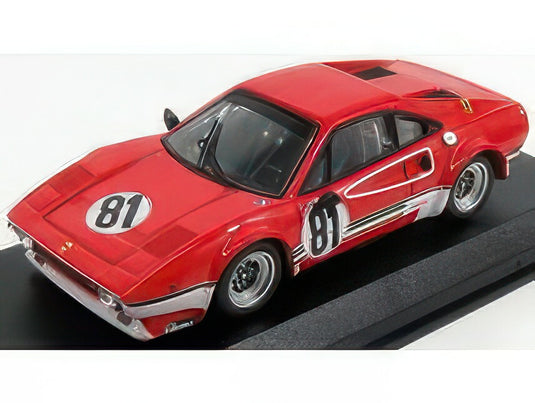 FERRARI 308 GTB LM N 81 BENELUX ZOLDER 1976 M.DANTINNE RED/Best-Model 1/43ミニカー