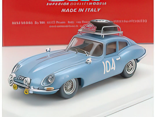 JAGUAR  ETYPE COUPE (night version) N 104 RALLY MONTECARLO 1965 H.PINDER  C.POLLARD  LIGHT BLUE/Best-Model 1/43ミニカー