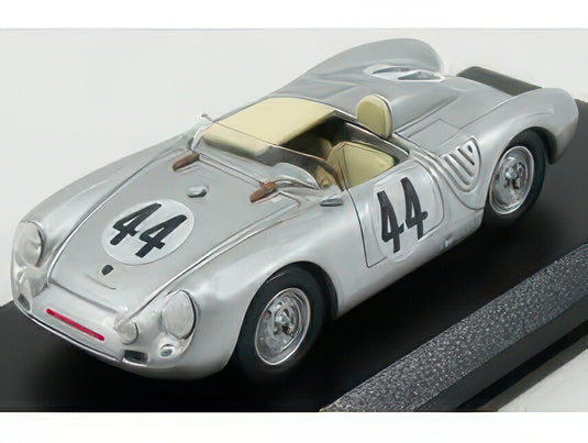 PORSCHE 550RS SPIDER N 44 12h SEBRING 1957 BUNKER WALLACE SILVER/Best-Model 1/43ミニカー