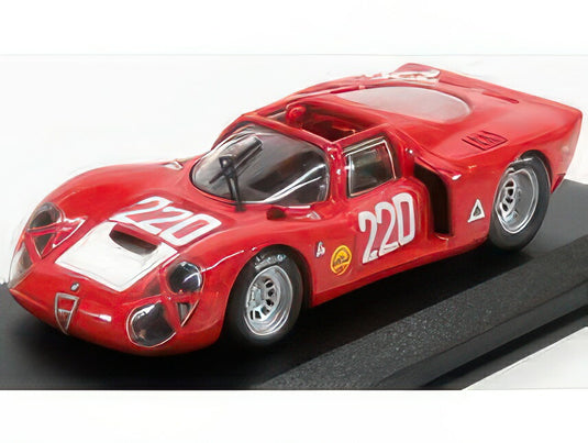 ALFA ROMEO 33.2 N 220 TARGA FLORIO 1968 VACCARELLA SCHUTZ RED/Best-Model 1/43ミニカー