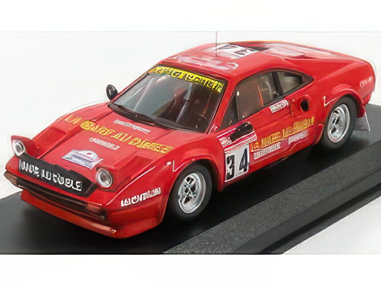 FERRARI 308 GTB Gr.4 N 34 TOUR DE FRANCE 1983 GAUTHIER GAUTHIER RED/Best-Model 1/43ミニカー