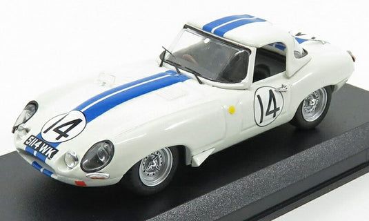 JAGUARジャガー Eタイプ N 14 ルマン24時間 1963 ハンスゲン パブスト ホワイトブルー / Best-Model 1/43 ミニカー