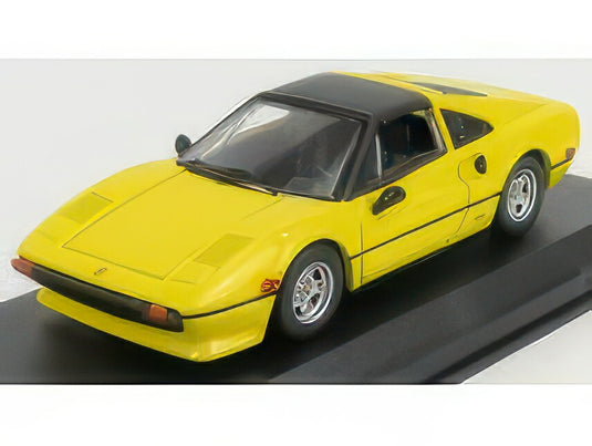FERRARI 308 GTS SPIDER CLOSED 1978 PERSONAL CAR KENNY ROBERTS YELLOW BLACK/Best-Model 1/43ミニカー