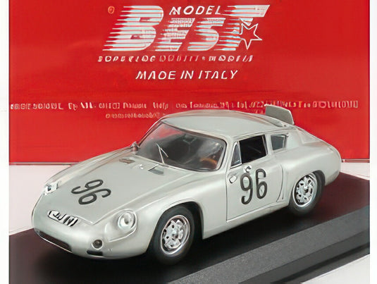 PORSCHE 356 CARRERA ABARTH N 96 TARGA FLORIO 1961 LINGE VON HANSTEIN SILVER/Best-Model 1/43ミニカー