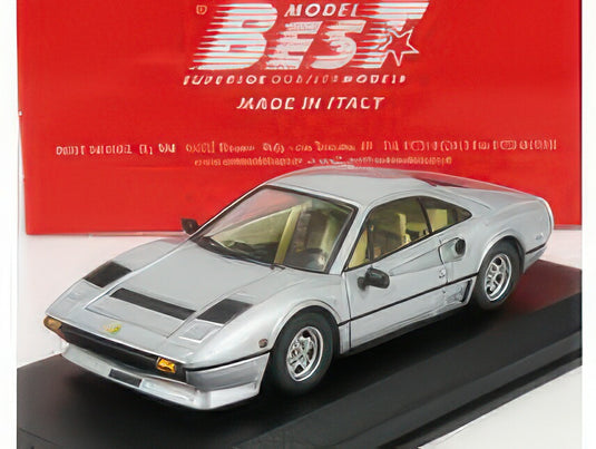 FERRARI 208 GTB TURBO SALONE AUTOMOBILE TORINO 1982 SILVER/Best-Model 1/43ミニカー